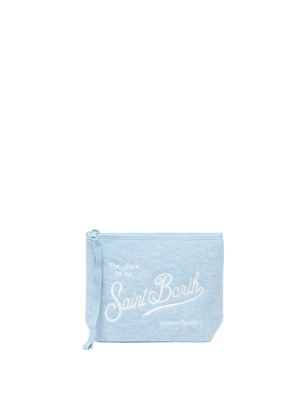 Pochette Aline in spugna azzurro