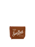 Pochette Aline in lino marrone