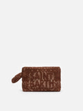 Pochette Aline Tufting in cotone marrone