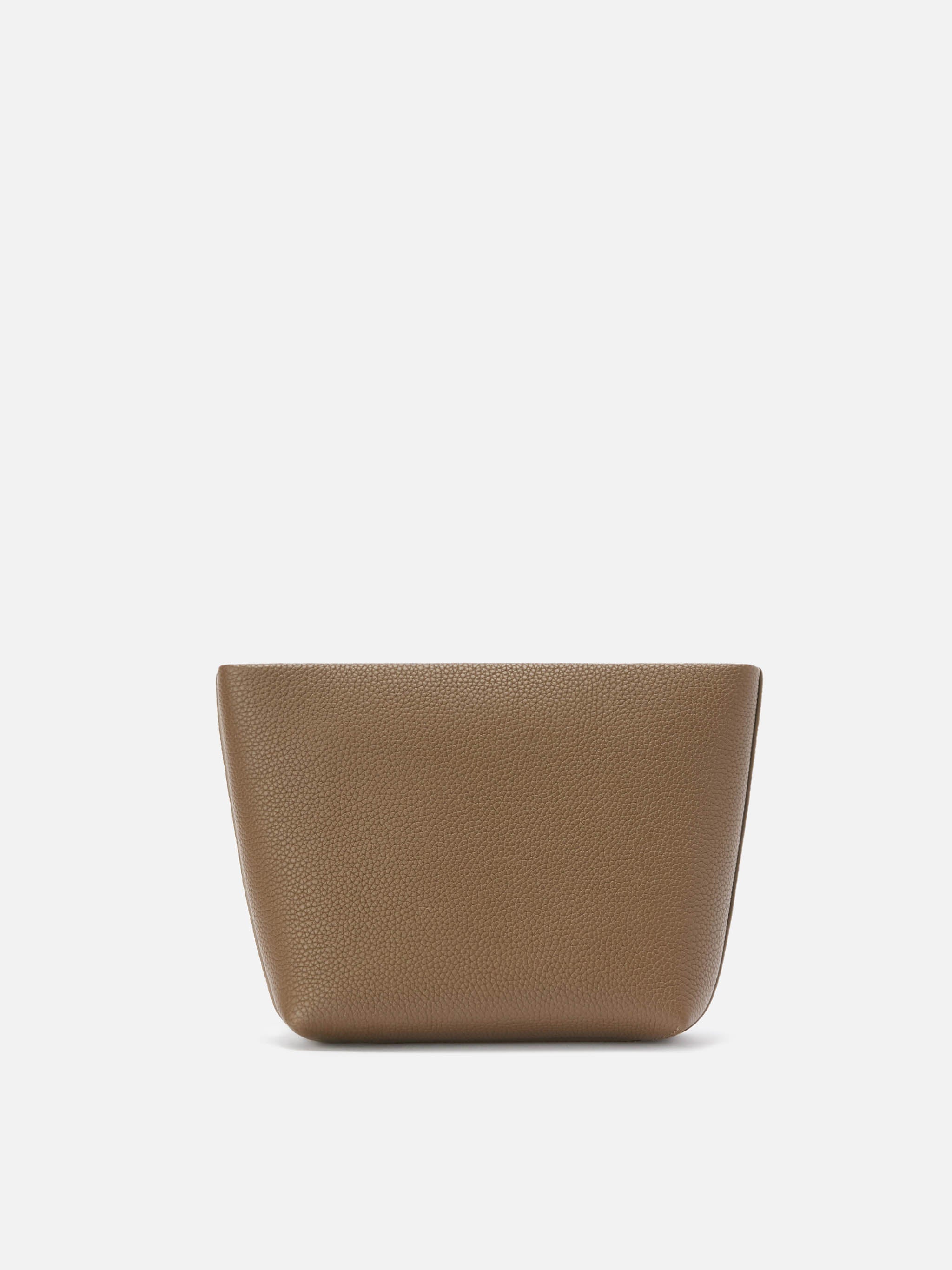 Pochette Aline Pouch in pelle marrone