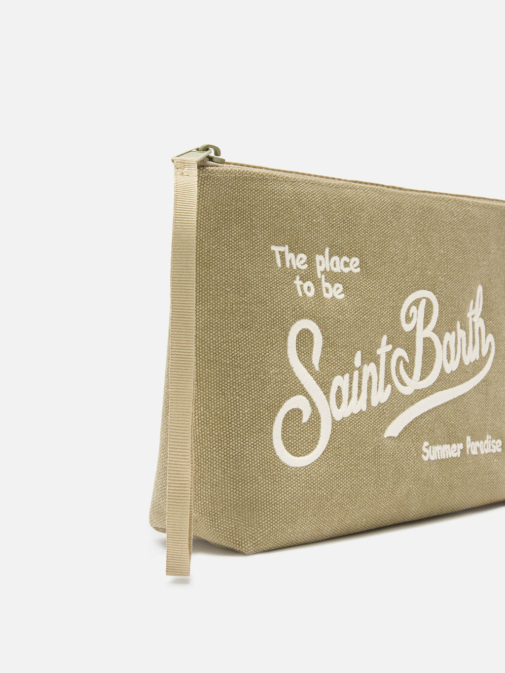 Aline Pochette in canvas marrone
