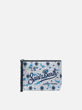 Pochette Aline in scuba con stampa Sub e Orologi