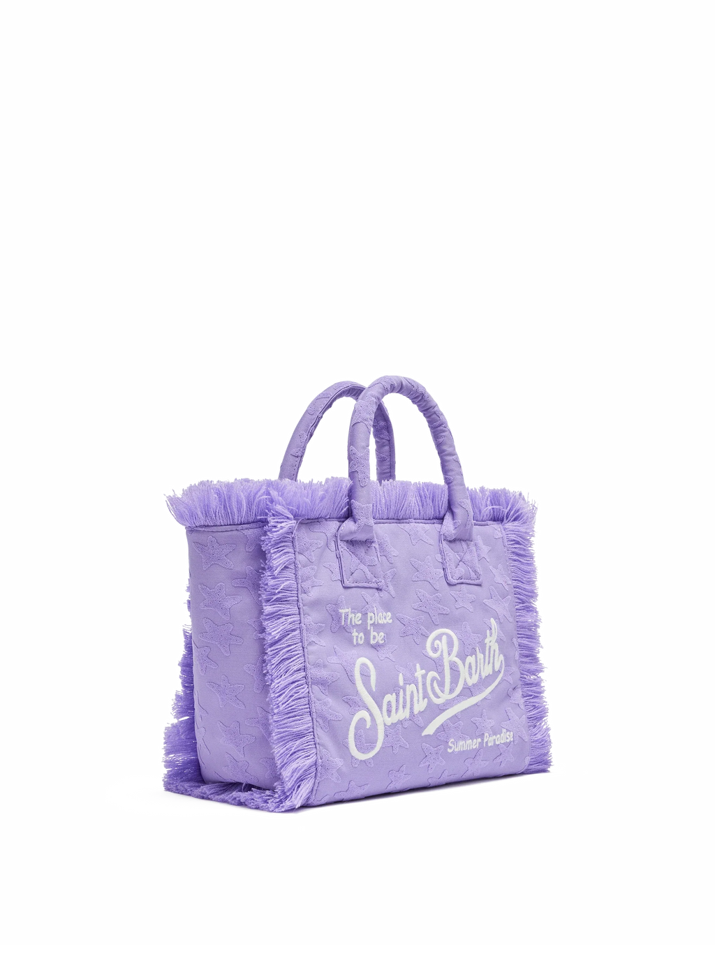 Borsa Colette in spugna lilla con stelle in rilievo