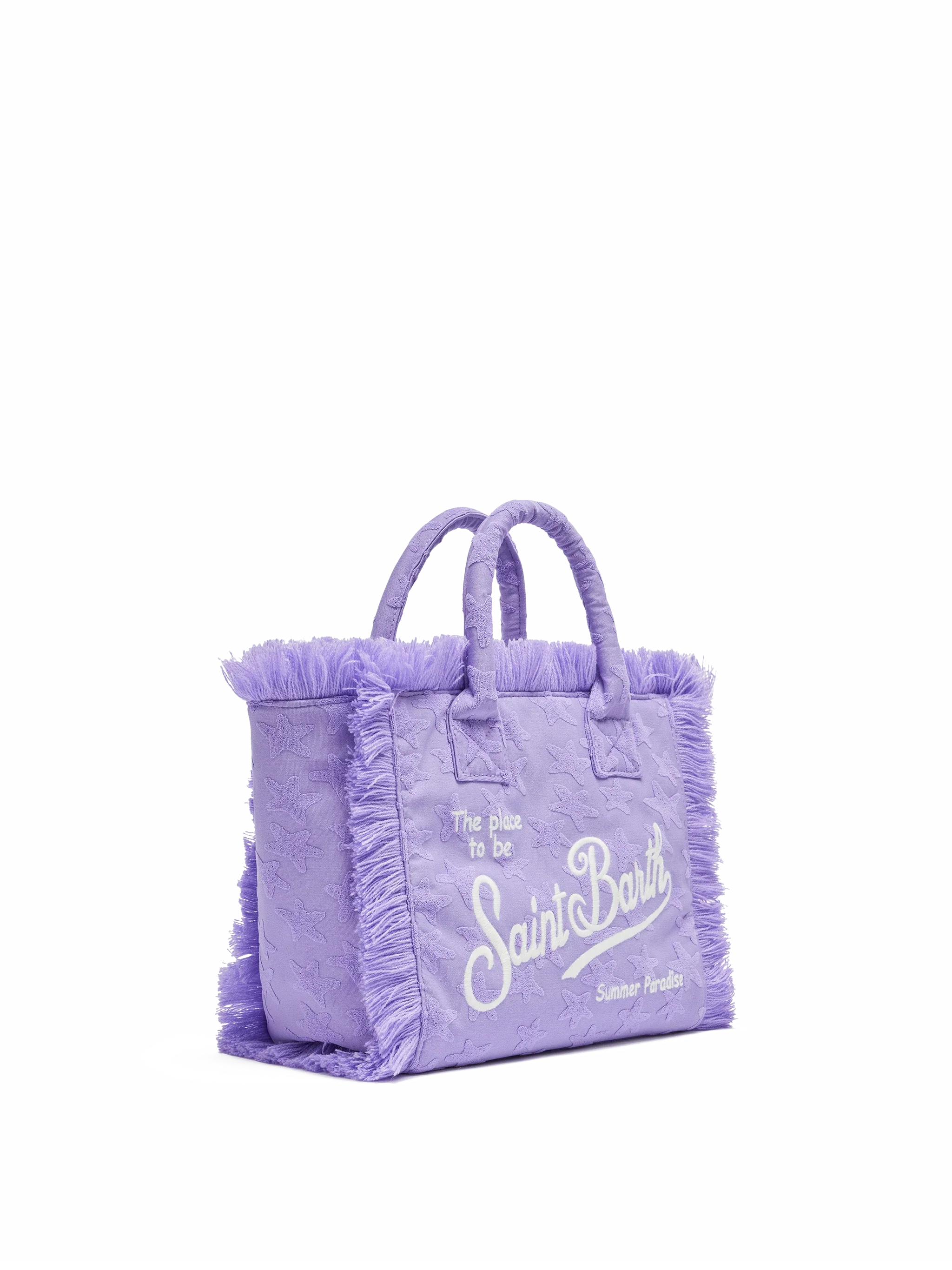 Borsa Colette in spugna lilla con stelle in rilievo