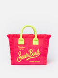 Borsa Colette Sponge goffrata rosa fluo in tessuto effetto spugna