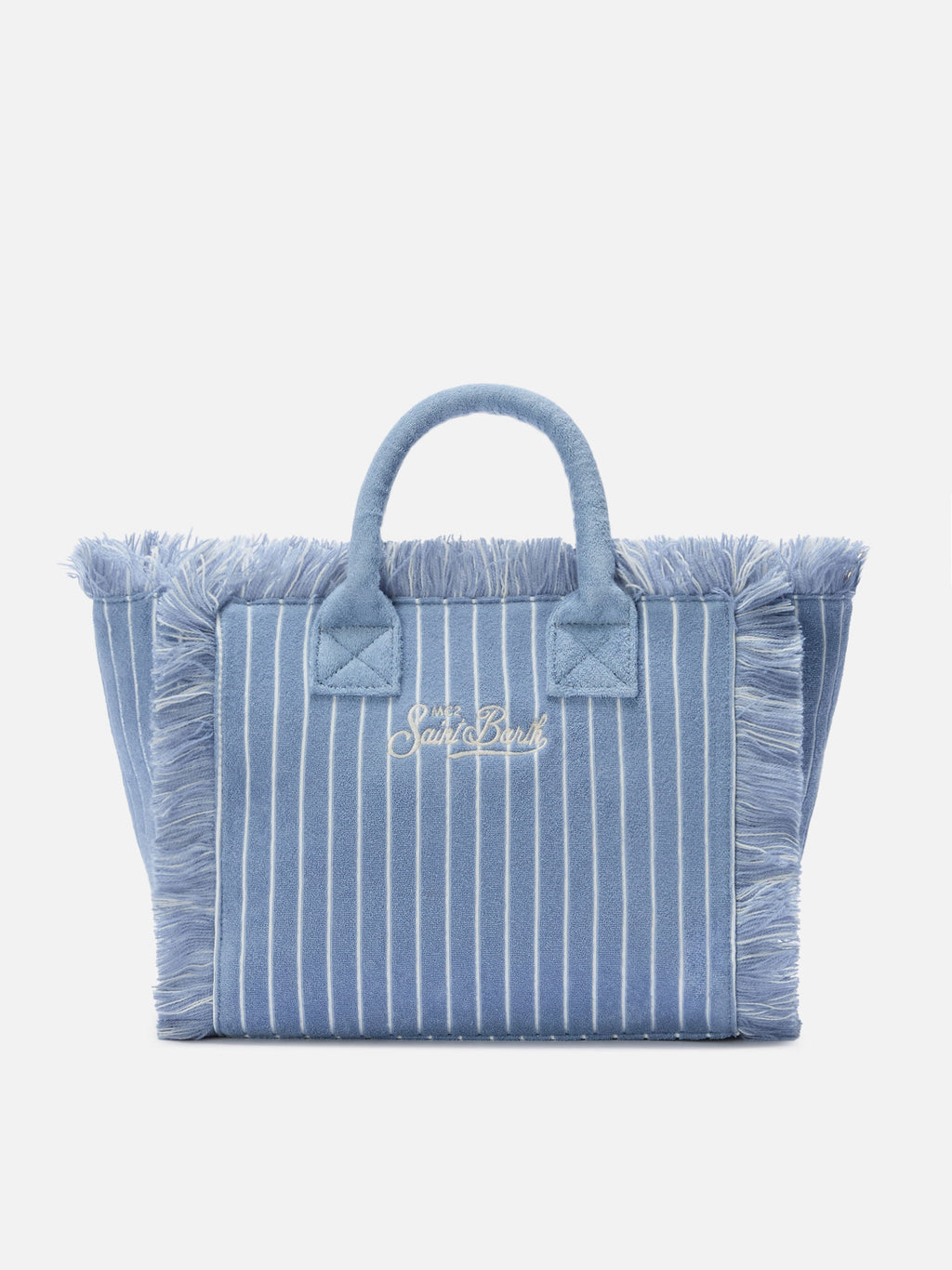 Borsa Colette in tessuto effetto spugnaa righe rosa