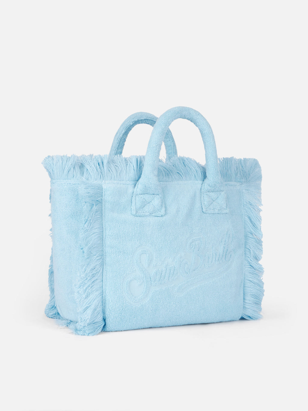 Borsa Colette in spugna azzurra con rilievo
