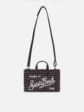 Mini borsa porta telefono Phone Bag Tweed lurex nero