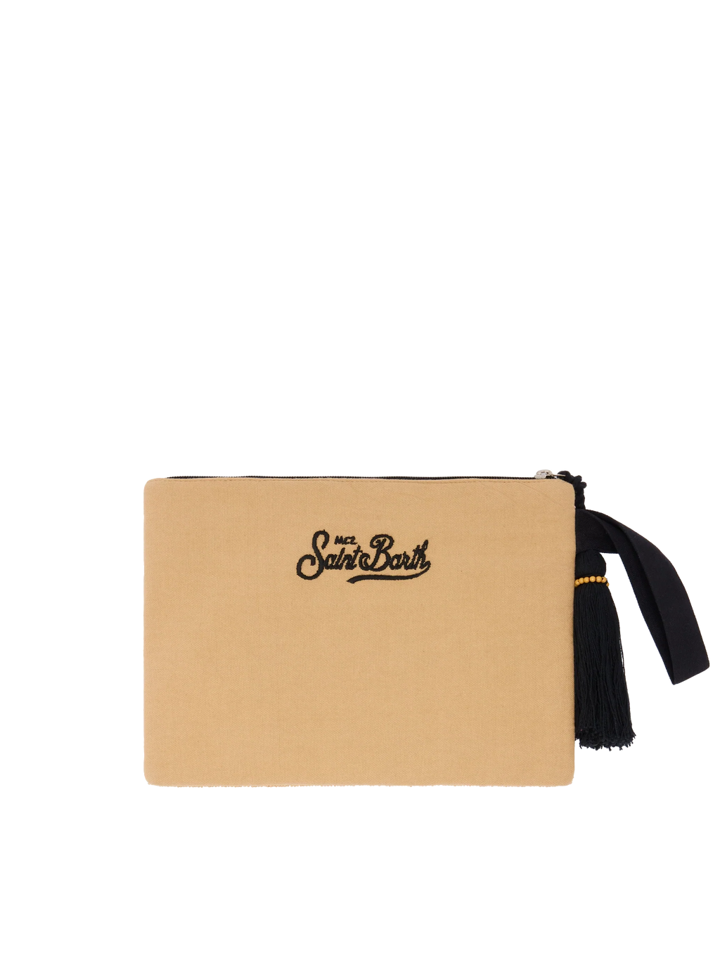 Pouch Pearl con fantasia leopardata in perline