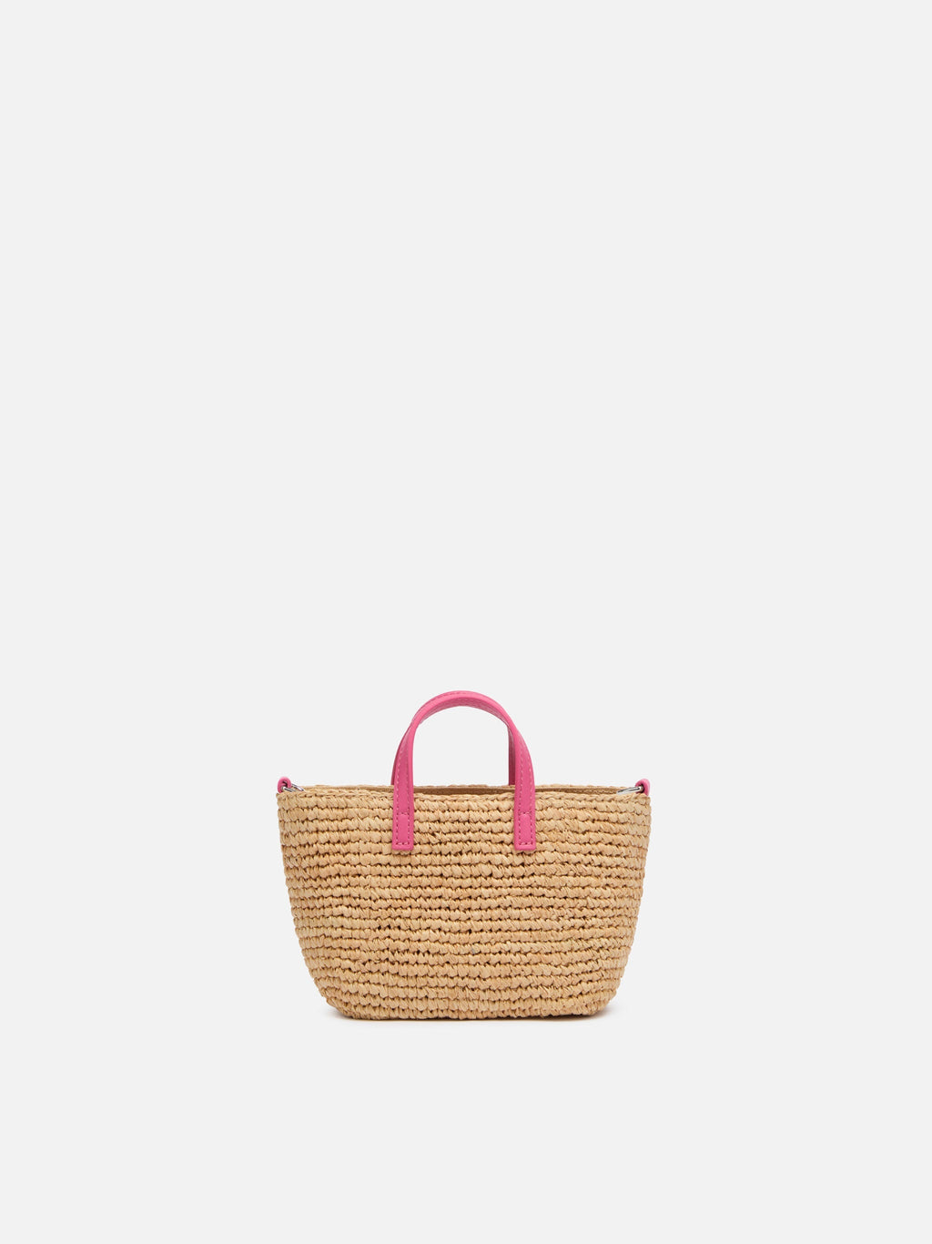 Rafia City Micro Bag beige con ricamo Saint Barth