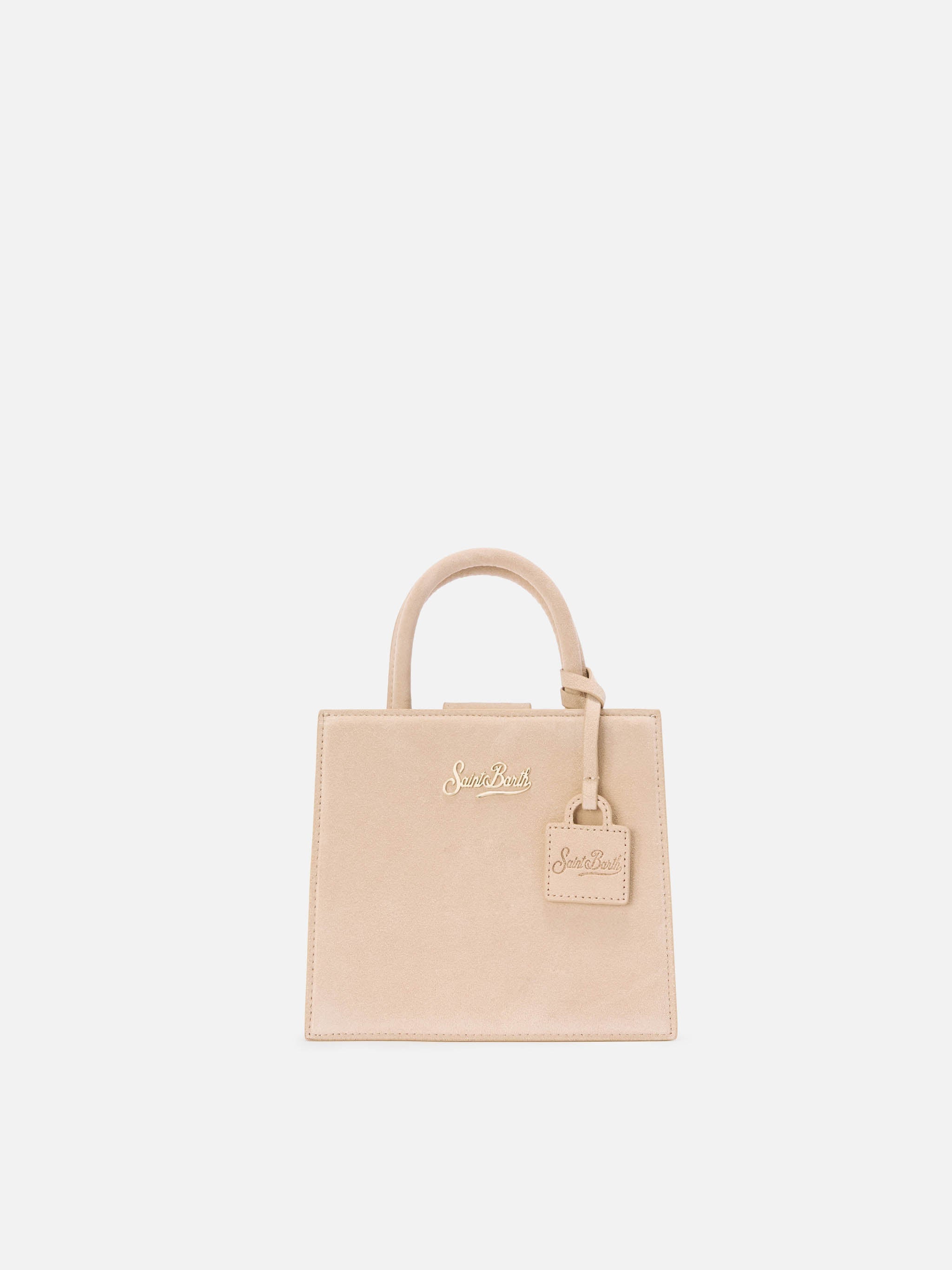 Borsa Shop Bag Mini suede beige