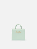 Shop Bag Micro in pelle verde salvia