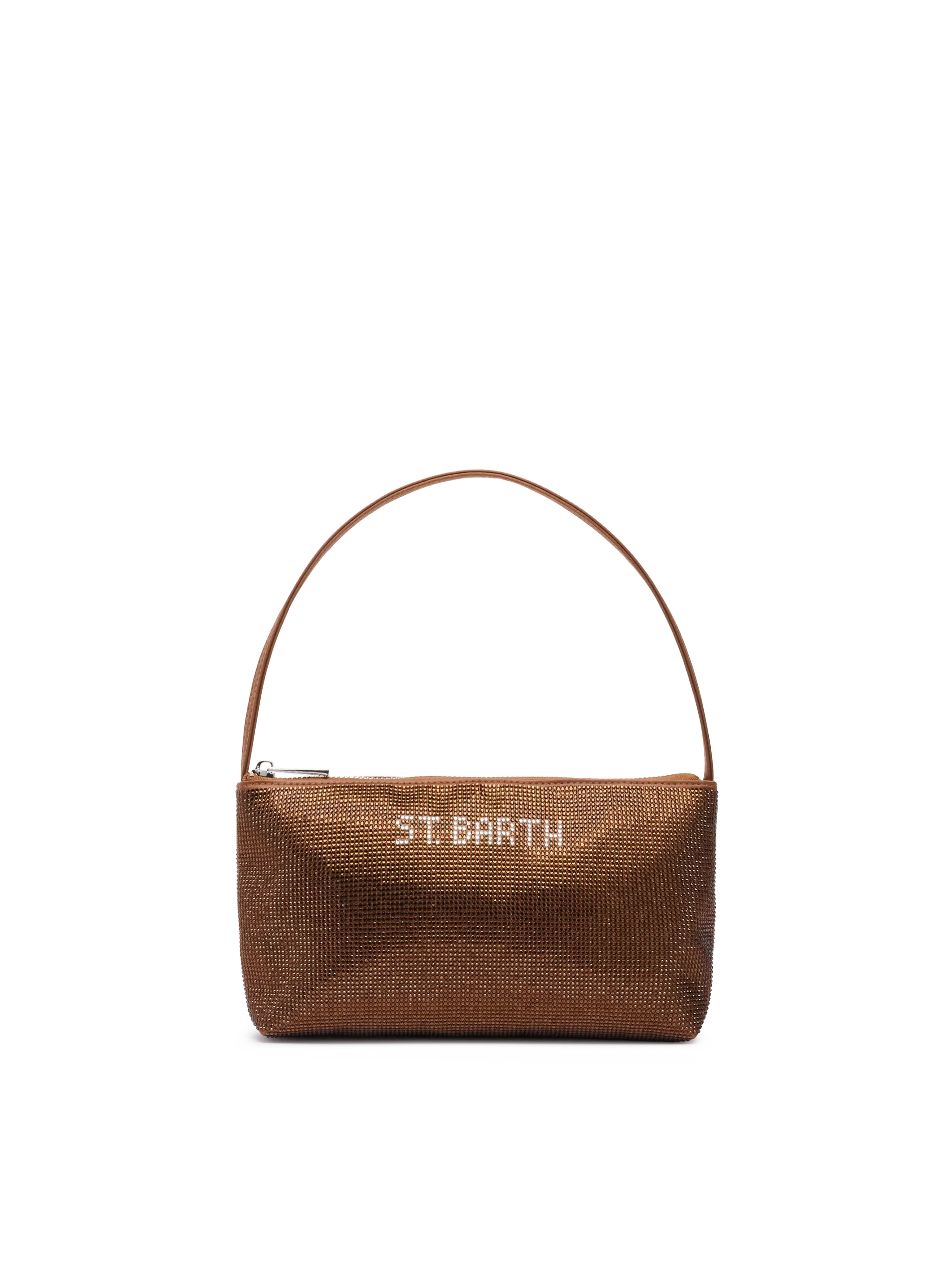 Mini Bag Strassy con strass marroni