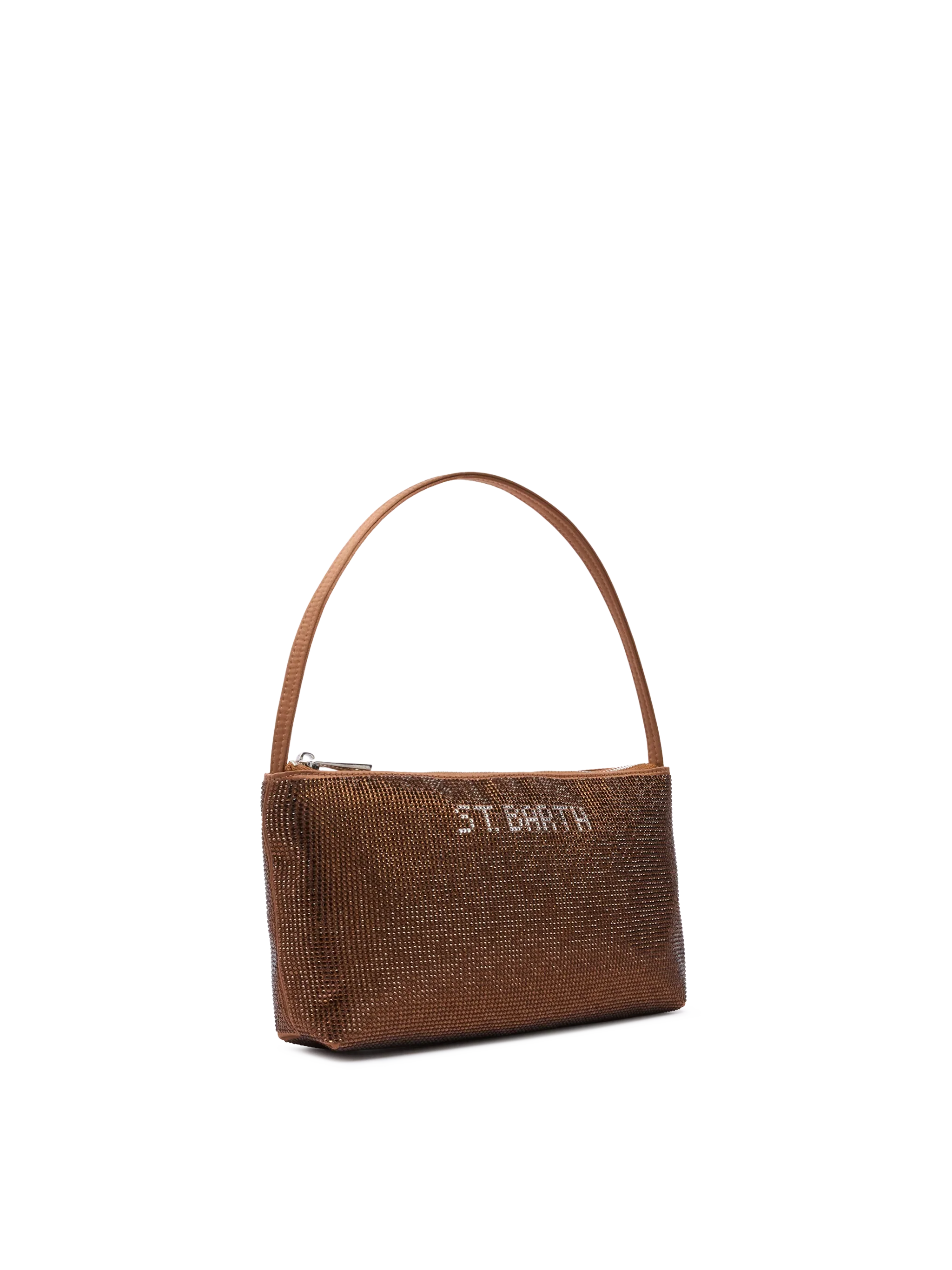 Mini Bag Strassy con strass marroni