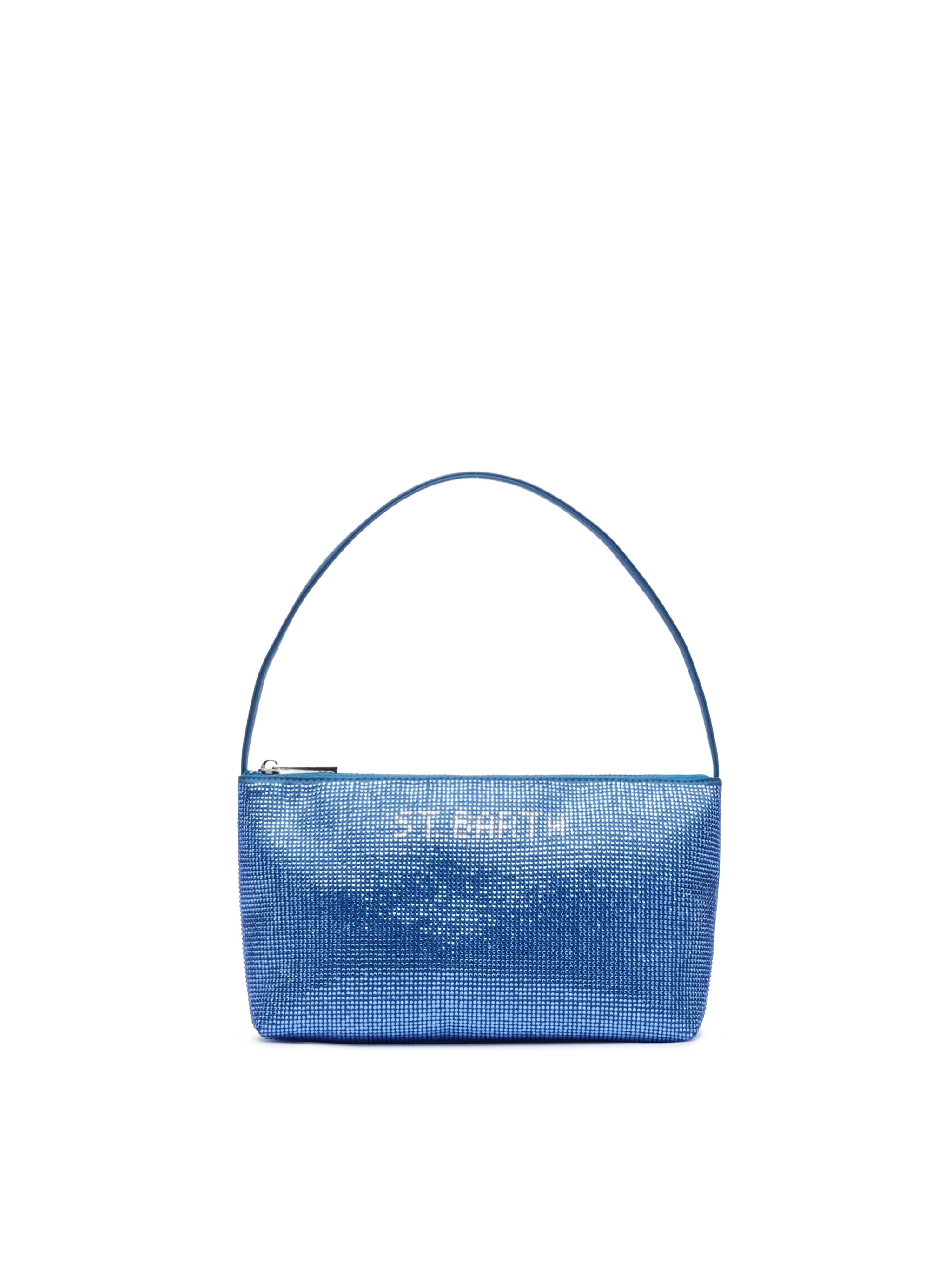 Mini Bag Strassy con strass blu avio