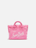 Borsa Mini Vanity in 100% LINO rosa