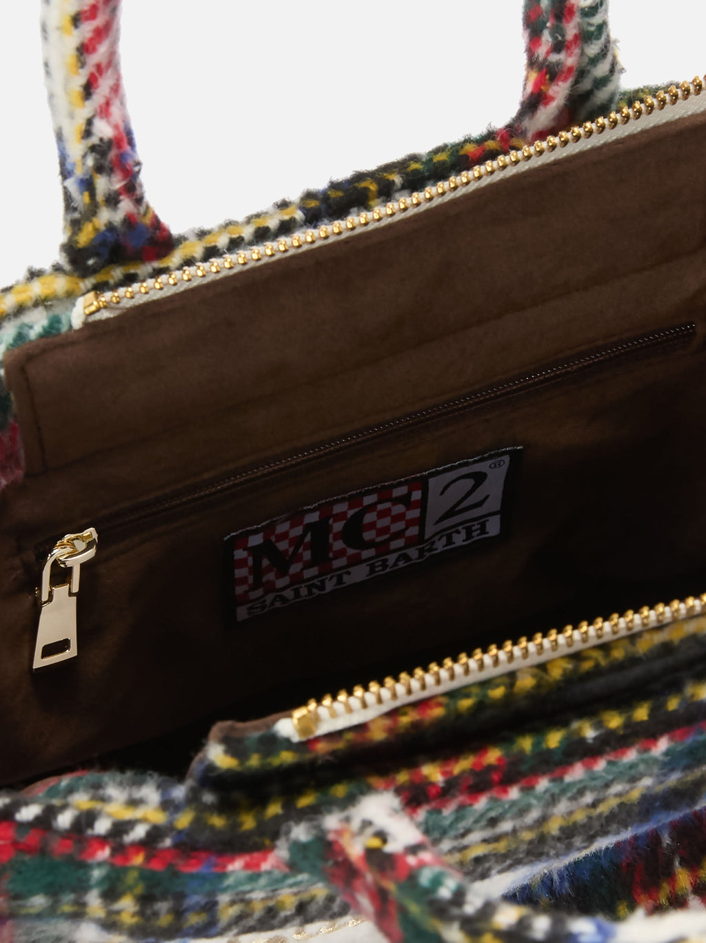 Borsa Vanity Mini Wool tartan