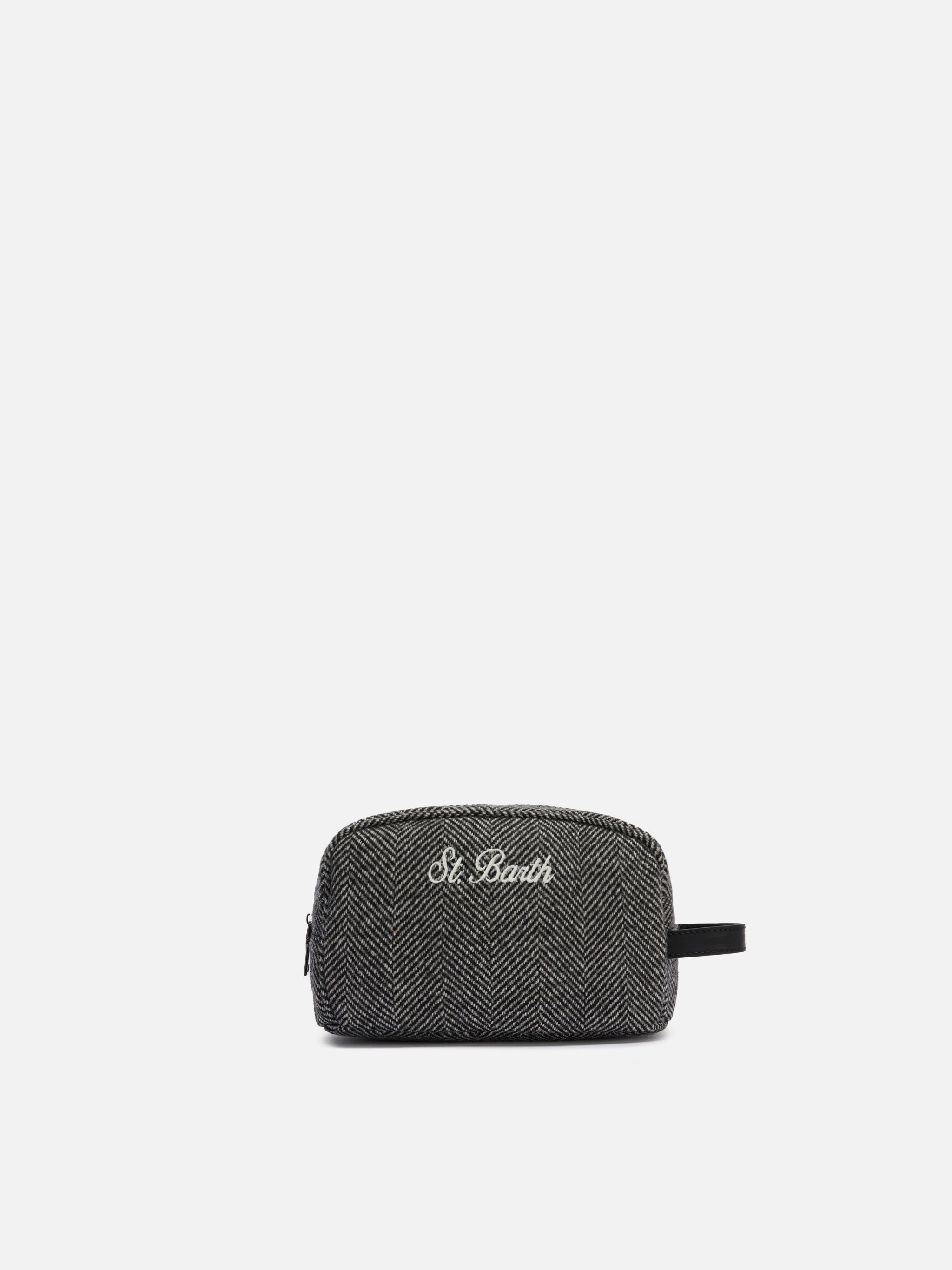 Vanity case Westwood Wool in misto lana spinato
