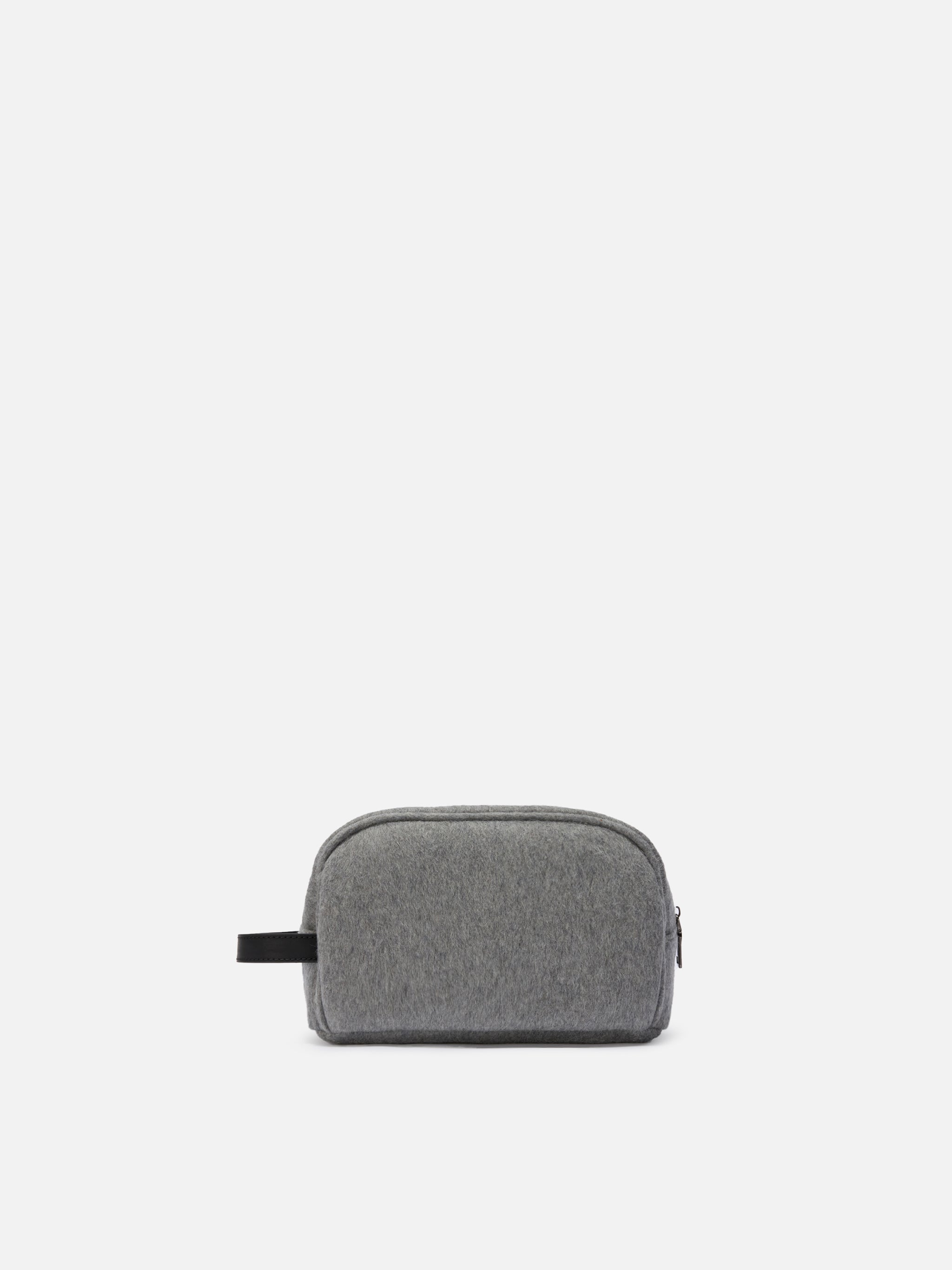 Vanity case Westwood Felt in misto lana grigio